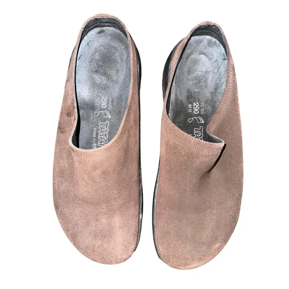 Birkenstock Tatami Brown Suede Slip-On - size 12 - D21